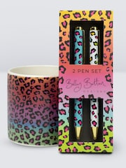 Belly Button Designs Leopard Pen & Pen Pot Set - Image 1 of 1