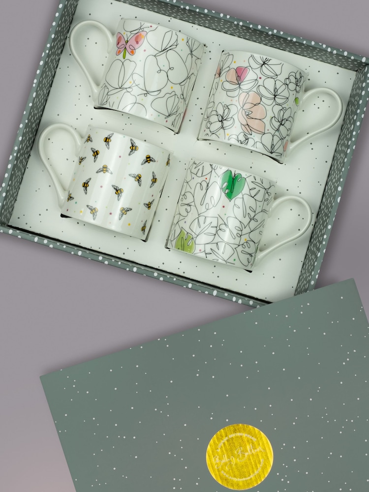 Belly Button Designs Mobius Set Of 4 Mugs - Image 2 of 3