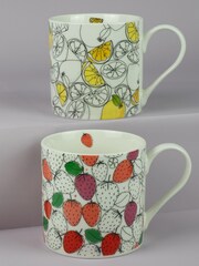 Belly Button Designs Lemon & Strawberry 2 Mug Set - Image 1 of 1