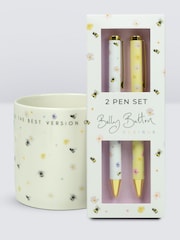 Belly Button Designs White Bee Pen & Pot Set - Image 1 of 2