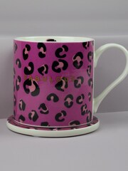Belly Button Designs Leopard Mug & Coaster Set - Image 2 of 2