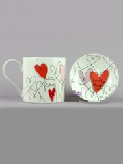 Belly Button Designs Mobius Hearts Trinket Dish & Mug Set - Image 1 of 2