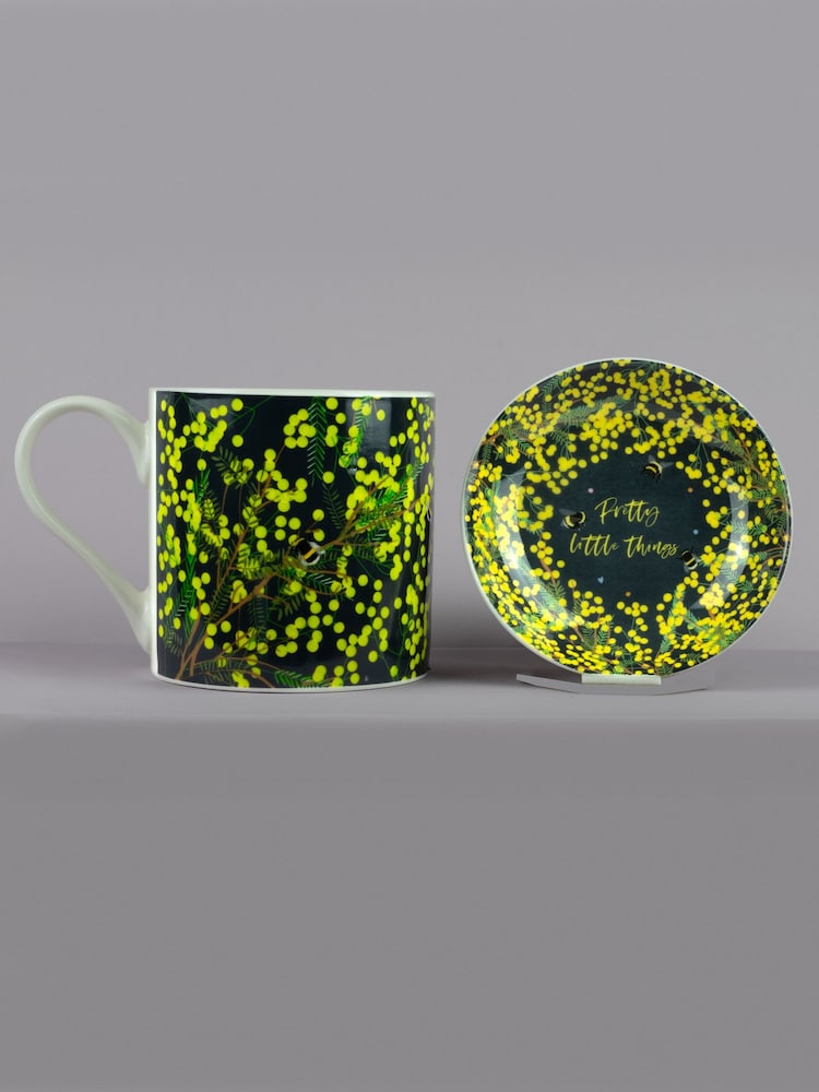 Belly Button Designs Mimosa Trinket Dish & Mug Set - Image 1 of 2 Belly Button Designs Mimosa Trinket Dish & Mug Set - Image 1 of 2