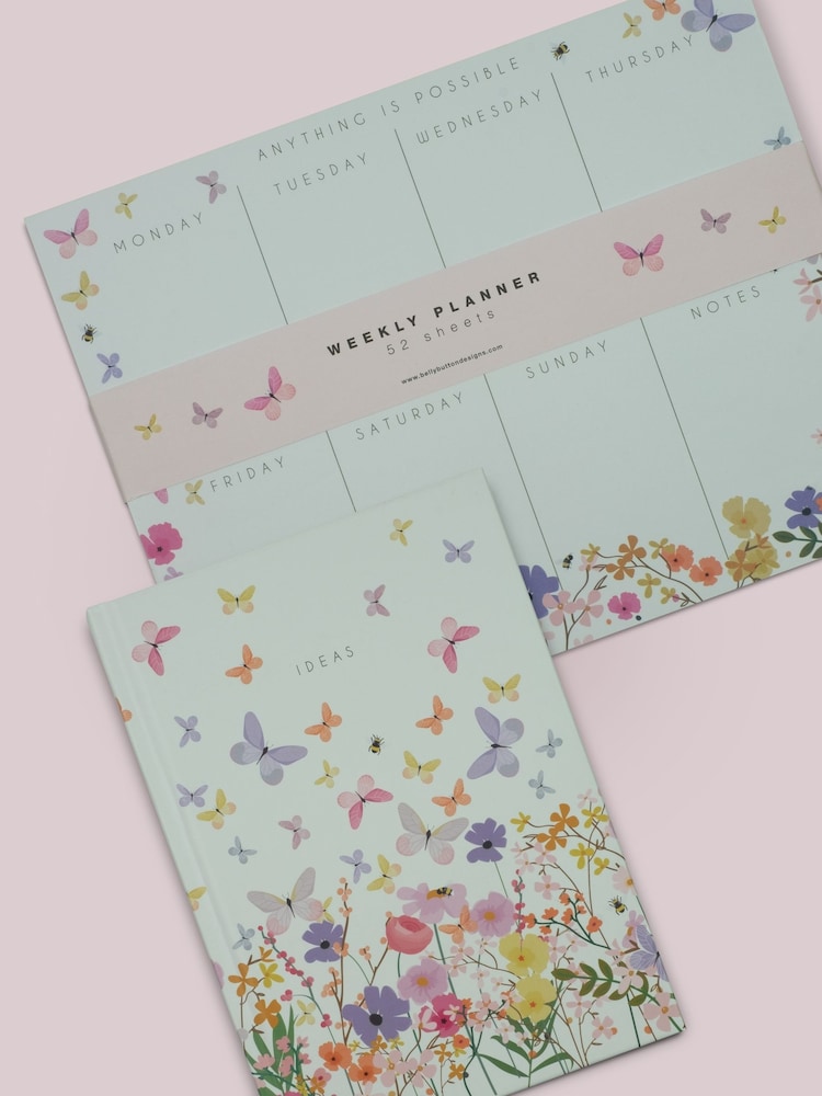 Belly Button Designs Meadow A5 Notebook & Weekly Planner Set - Image 1 of 3