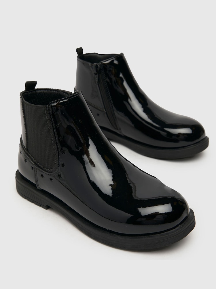 Ghete Schuh negre elegante - Image 3 of 4