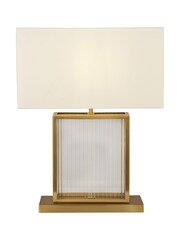 Searchlight Brass Teasel Glass Table Lamp - Image 2 of 3