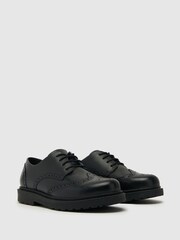 Schuh Lawn Budapester, Schwarz - Bild 2 von 4
