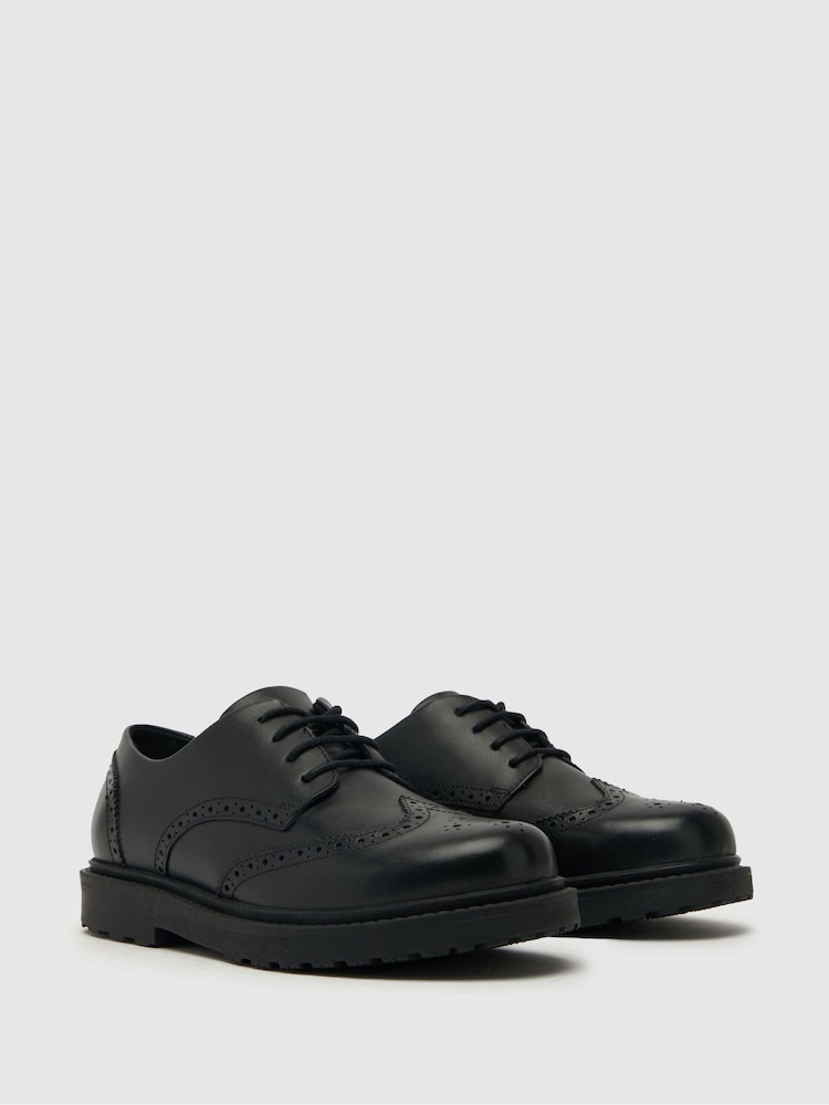 Schuh Lawn Budapester, Schwarz - Bild 2 von 4