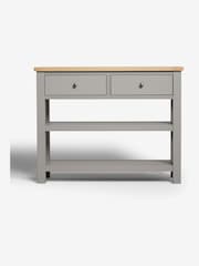 Dove Malvern Oak Effect Console Table - Image 3 of 8