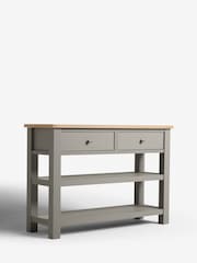 Dove Malvern Oak Effect Console Table - Image 4 of 8