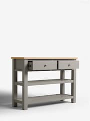 Dove Malvern Oak Effect Console Table - Image 5 of 8