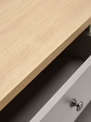 Dove Malvern Oak Effect Console Table - Image 7 of 8