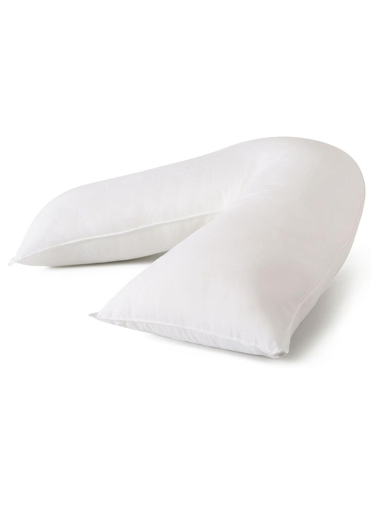 Fine Bedding Company V Shaped Back Support 100% Cotton Pillow - Image 2 of 2