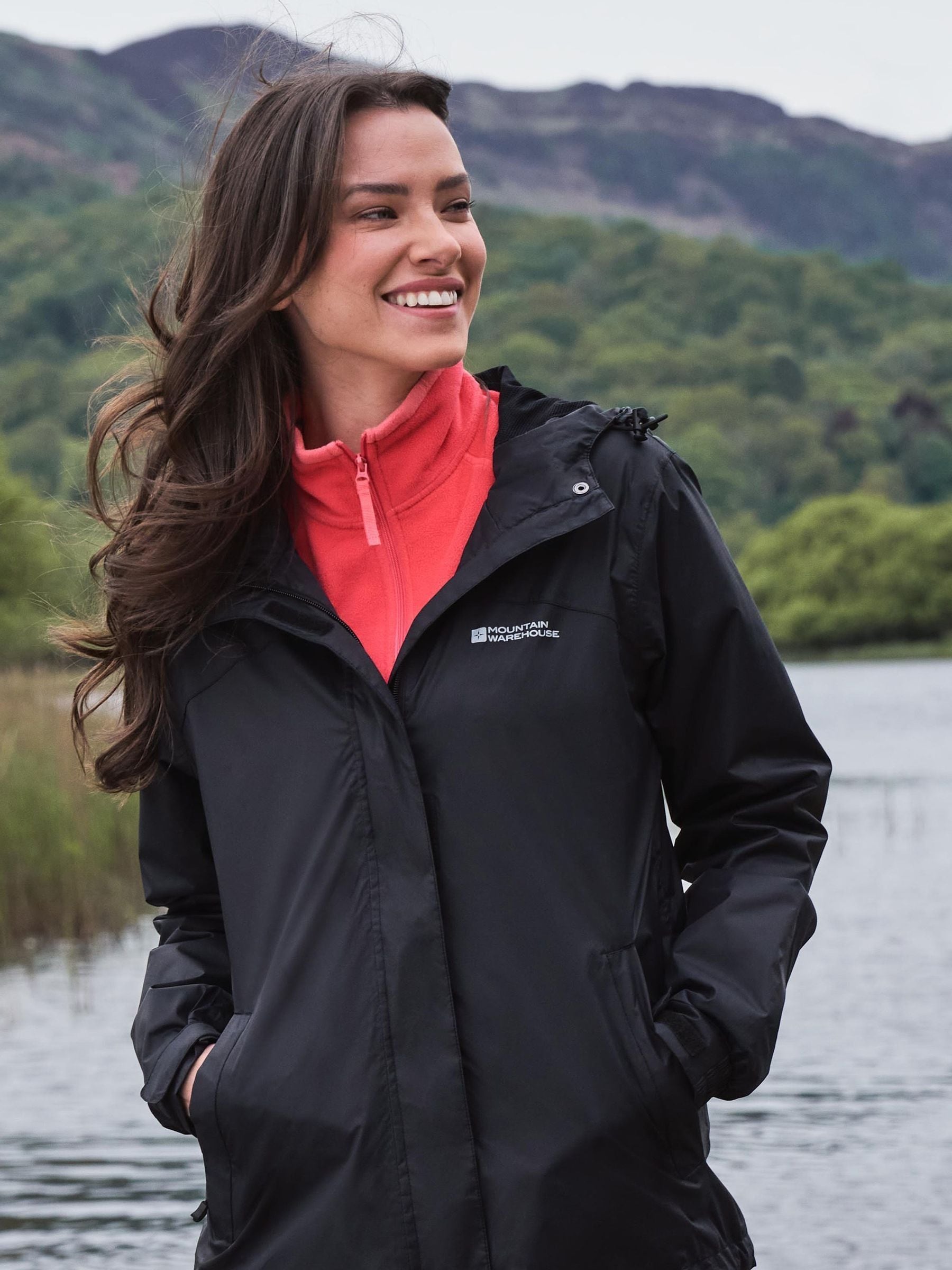 Buy Mountain Warehouse Womens Torrent Lightweight Waterproof Black Jacket from Next Oman