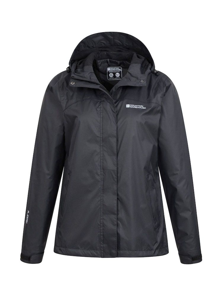 Mountain Warehouse Womens Torrent Lightweight Waterproof Black Jacket - Image 1 of 4