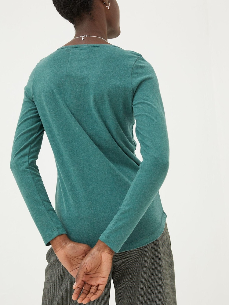 FatFace Green Organic Cotton Bree T-Shirt - Image 2 of 5 FatFace Green Organic Cotton Bree T-Shirt - Image 2 of 5