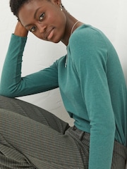 FatFace Green Organic Cotton Bree T-Shirt - Image 3 of 5
