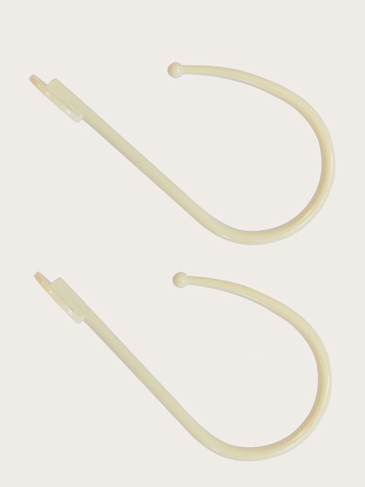 Laura Ashley Cream Set of Two Ball End Swing Holdbacks - Image 2 of 3