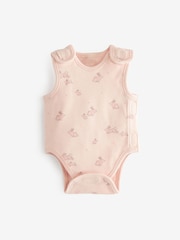 Rose - Corps de gilet en coton 100% prématuré Bébé 3 Paquet - Image 3 of 6