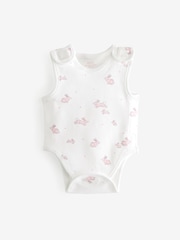 Rose - Corps de gilet en coton 100% prématuré Bébé 3 Paquet - Image 4 of 6