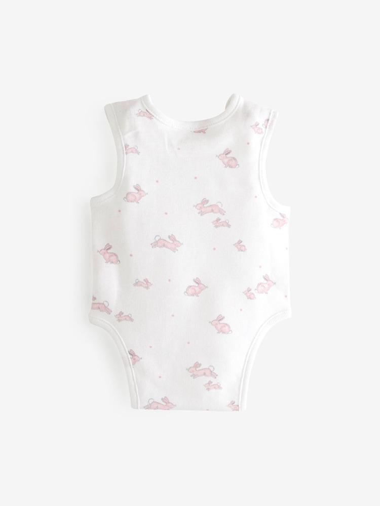 Rose - Corps de gilet en coton 100% prématuré Bébé 3 Paquet - Image 5 of 6