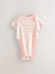 Pink - Kurzärmelige Bodys gegen Hüftdysplasie aus 100 % Baumwolle, 3er-Pack - Bild 2 von 6