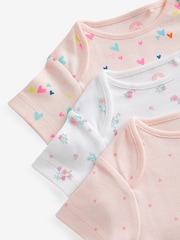 Pink - Kurzärmelige Bodys gegen Hüftdysplasie aus 100 % Baumwolle, 3er-Pack - Bild 6 von 6