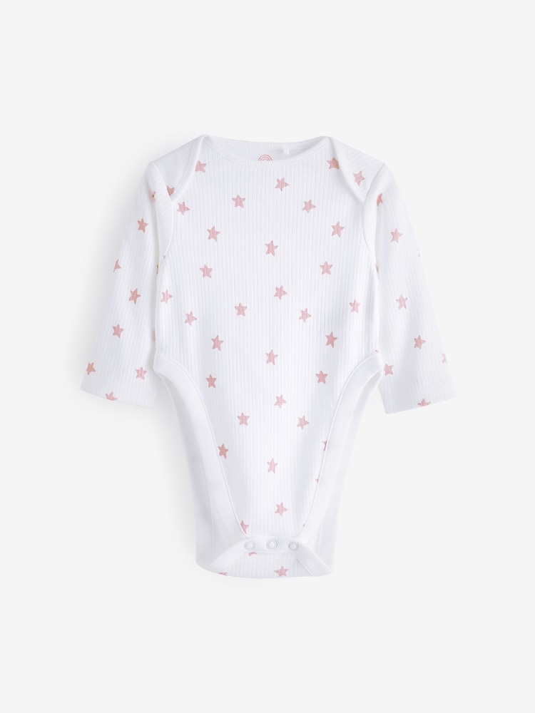 Rose - Lot de 3 bodys à manches longues 100% coton  dysplasie de la hanche - Image 3 of 6