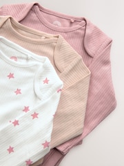 rožnata - Hip Displazija dolg rokav; z dolgimi rokavi 100% Cotton bodi 3 Pakiranje - Slika 9 iz 9