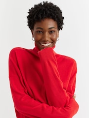 Chinti & Parker Wool/Cashmere Relaxed Roll Neck Jumper - Image 1 of 3