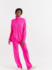 Chinti & Parker Wool/Cashmere Relaxed Roll Neck Jumper - Image 1 of 4