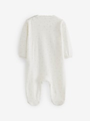 Ecru Butterfly Daddy 100% Cotton Family Sleepsuit (0-2yrs) - Image 5 of 7