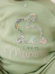 Sage Green Mummy 100% Cotton Family Sleepsuit (0-2yrs) - Image 3 of 7