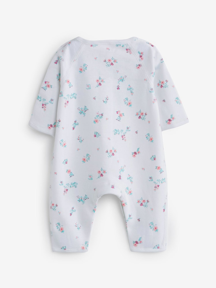 Pink Premature Baby 100% Cotton Sleepsuits 3 Pack (0-0mths) - Image 5 of 6