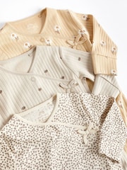Neutral 100% Cotton Wrap Baby Sleepsuit (0mths-2yrs) - Image 10 of 12