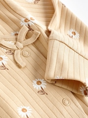 Neutral 100% Cotton Wrap Baby Sleepsuit (0mths-2yrs) - Image 11 of 12