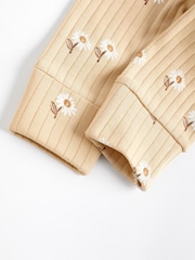 Neutral 100% Cotton Wrap Baby Sleepsuit (0mths-2yrs) - Image 7 of 12