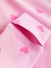 Pink/Cream Two Way Zip 100% Cotton Baby Sleepsuits 3 Pack (0-3yrs) - Image 7 of 7