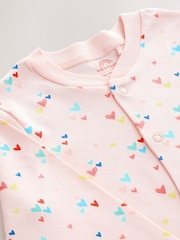 rožnata - dojenček Hip Dysplasia 100% Cotton Sleepsuits 3 komplet (0-3yrs) - Slika 10 iz 10