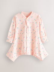Pink Baby Hip Dysplasia 100% Cotton Sleepsuits 3 Pack (0-3yrs) - Image 4 of 6