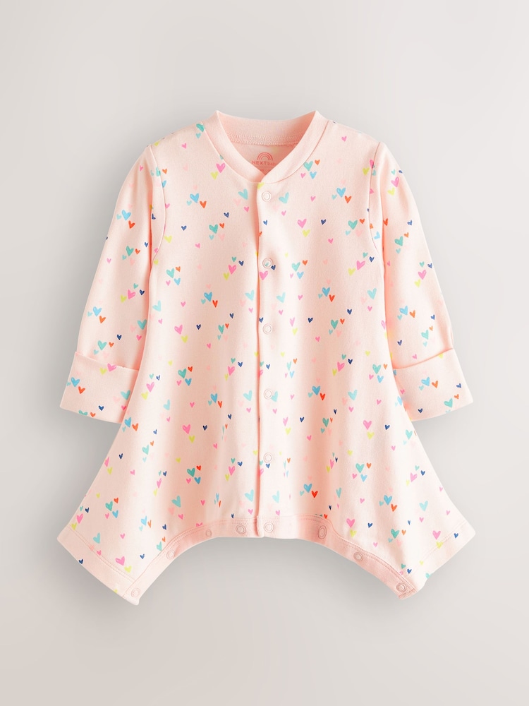 Rose - Bébé Hip Dysplasie 100% Coton Combinaisons de nuit 3 Lot (0-3ans) - Image 4 of 6