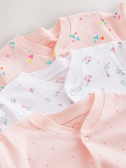 Pink Baby Hip Dysplasia 100% Cotton Sleepsuits 3 Pack (0-3yrs) - Image 6 of 6