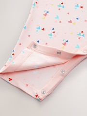 rožnata - dojenček Hip Dysplasia 100% Cotton Sleepsuits 3 komplet (0-3yrs) - Slika 8 iz 10