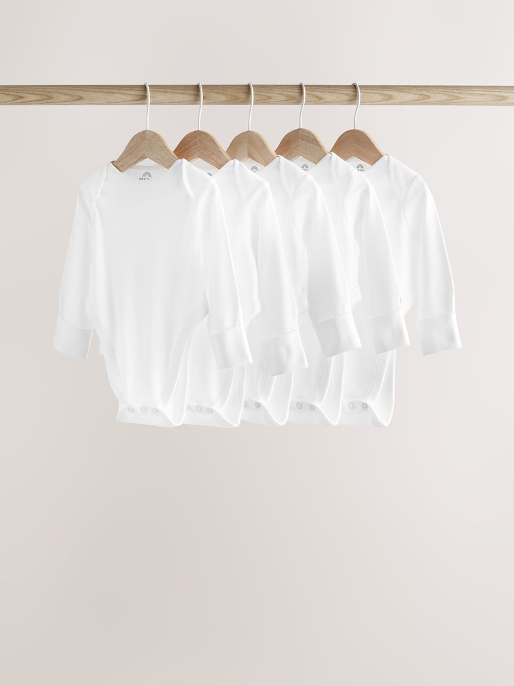 Bela - dojenček Displazija Hip dolg rokav; z dolgimi rokavi bodi 5 Pack - Slika 1 iz 7 Bela - dojenček Displazija Hip dolg rokav; z dolgimi rokavi bodi 5 Pack - Slika 1 iz 7