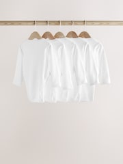 White Baby Hip Dysplasia Long Sleeve Bodysuits 5 Pack - Image 2 of 7