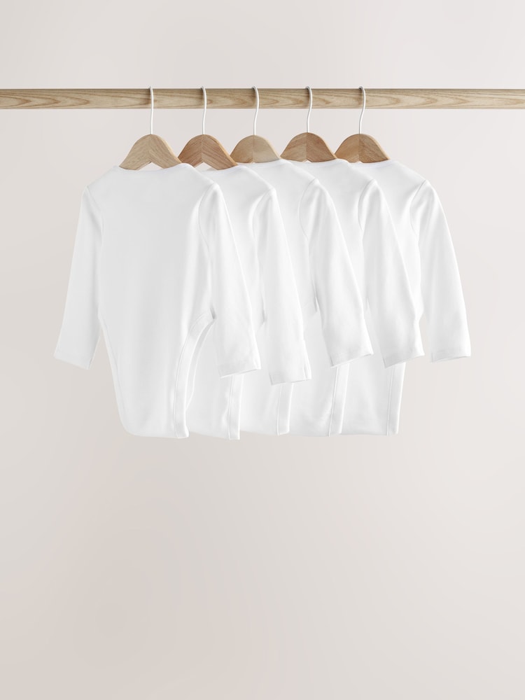 Bela - dojenček Displazija Hip dolg rokav; z dolgimi rokavi bodi 5 Pack - Slika 2 iz 7 Bela - dojenček Displazija Hip dolg rokav; z dolgimi rokavi bodi 5 Pack - Slika 2 iz 7