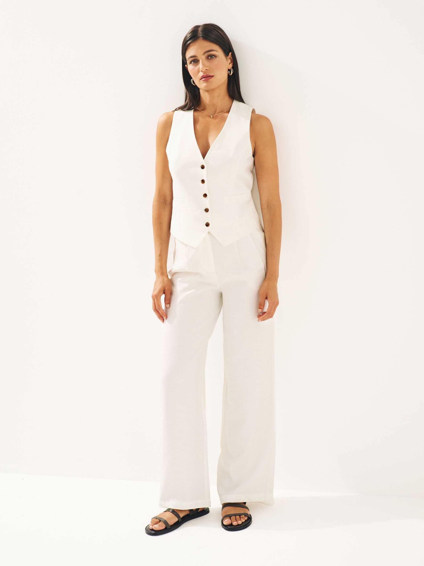 Women's tailored waistcoat top