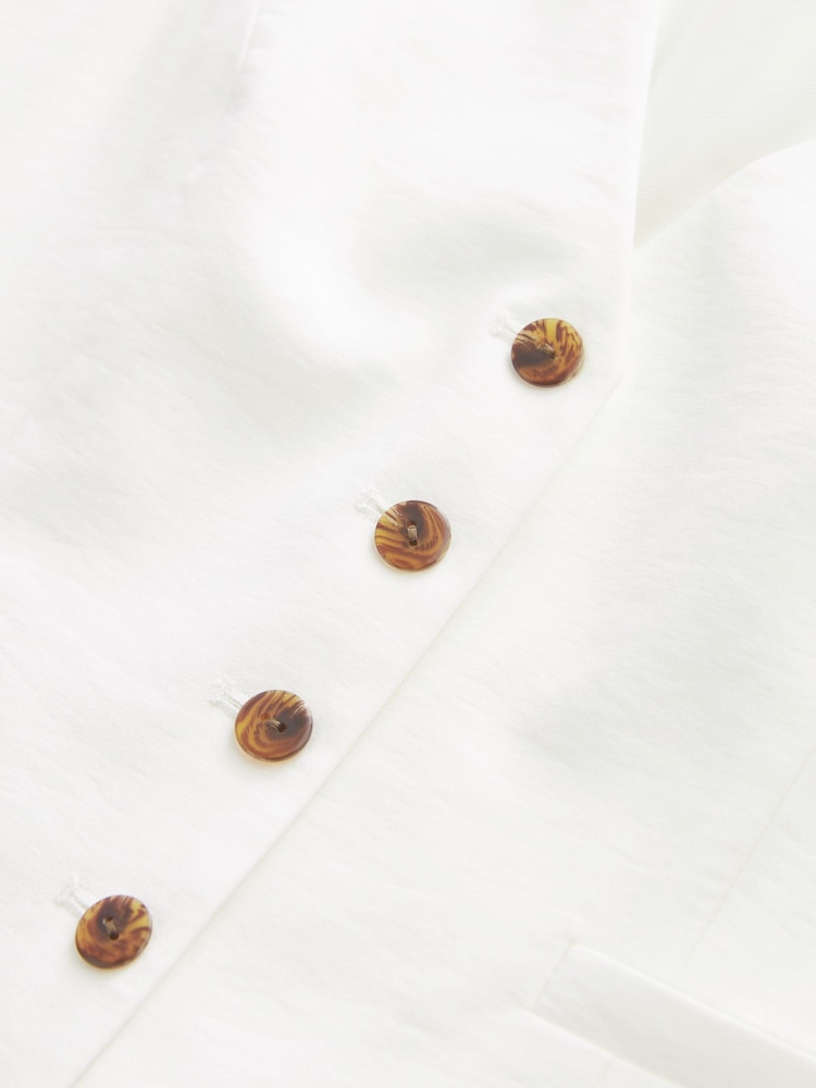 White Tailored Waistcoat - Image 6 of 6