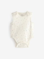 Neutral Character Baby Premature 100% Cotton Bodysuits 3 Pack - Image 2 of 6
