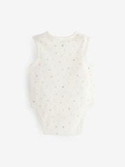 Neutral Character Baby Premature 100% Cotton Bodysuits 3 Pack - Image 3 of 6